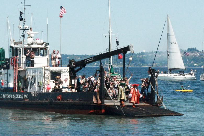 pirate boat &#8212; Seafair Pirates Landing Alki Beach Seattle summer 2012
