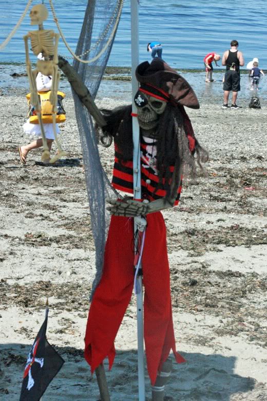 skeleton pirate &#8212; Seafair Pirates Landing Alki Beach Seattle summer 2012