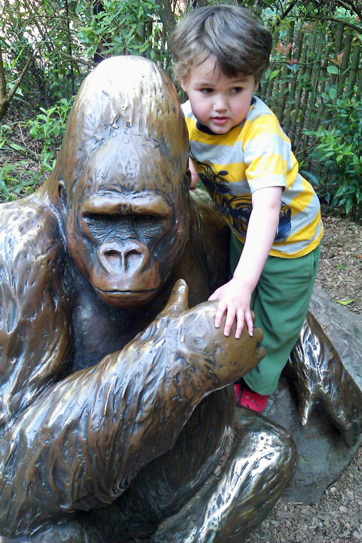 boy at Woodland Park Zoo Seattle