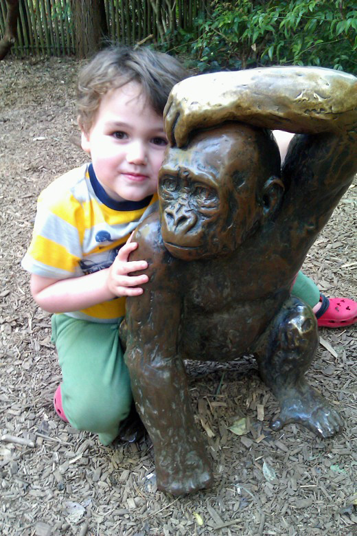 boy at Woodland Park Zoo Seattle