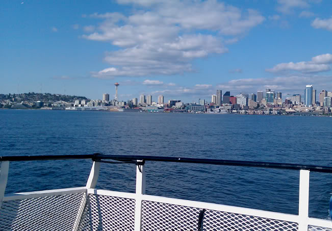 water taxi back from downtown Seattle to West Seattle outdoors