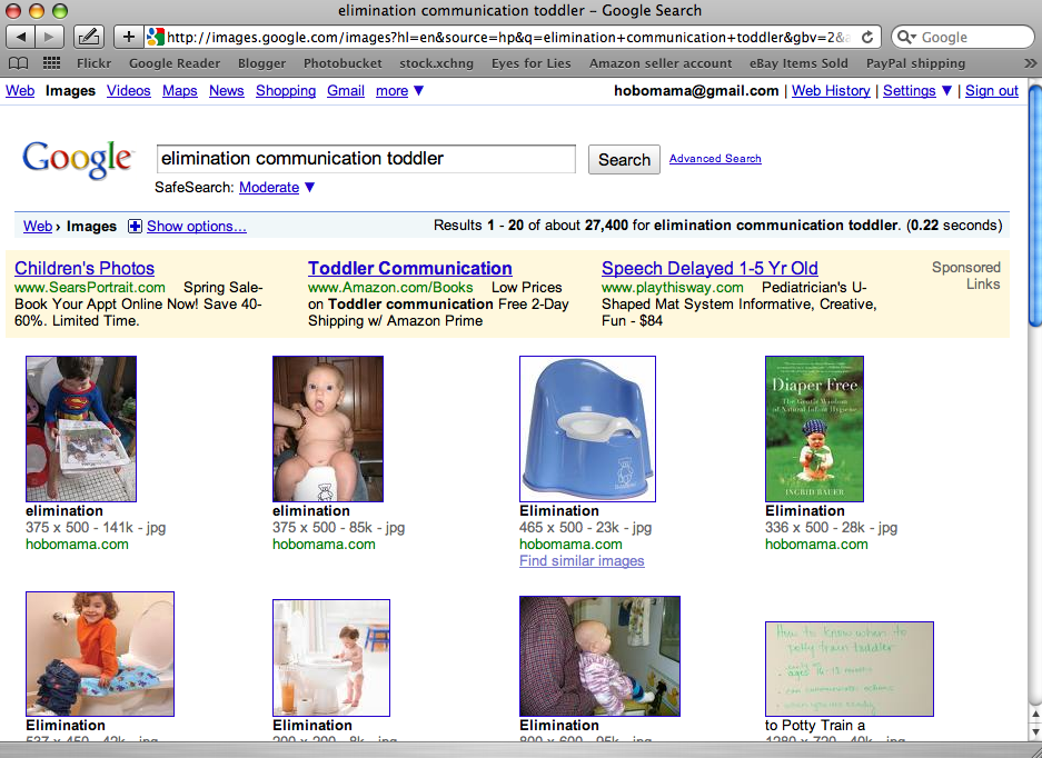 Google Image Search for elimination communication toddler