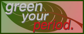 Green Your Period. logo for Hobo Mama