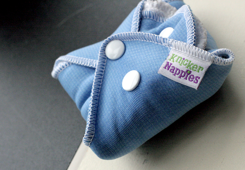 Knickernappies Stackable Menstrual pad bundled and snapped closed