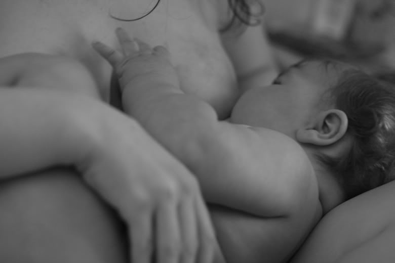 breastfeeding mama and baby nursing